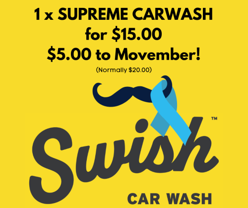 MOVEMBER SWISH CAR WASH